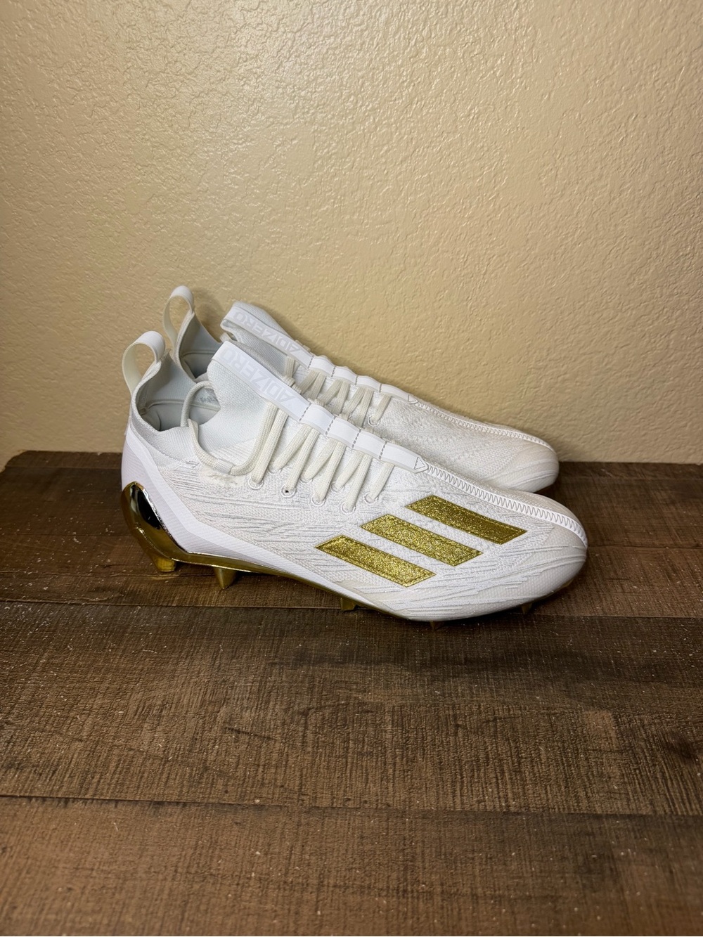 Adidas Adizero Primeknit “White Gold”
- Size 10 Men.